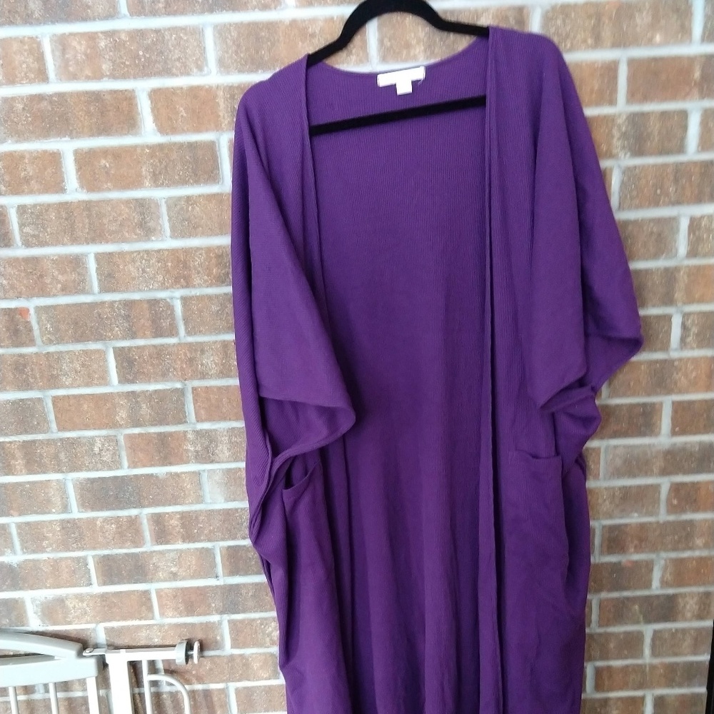 Dreams & Co. Purple Duster-Style Robe
